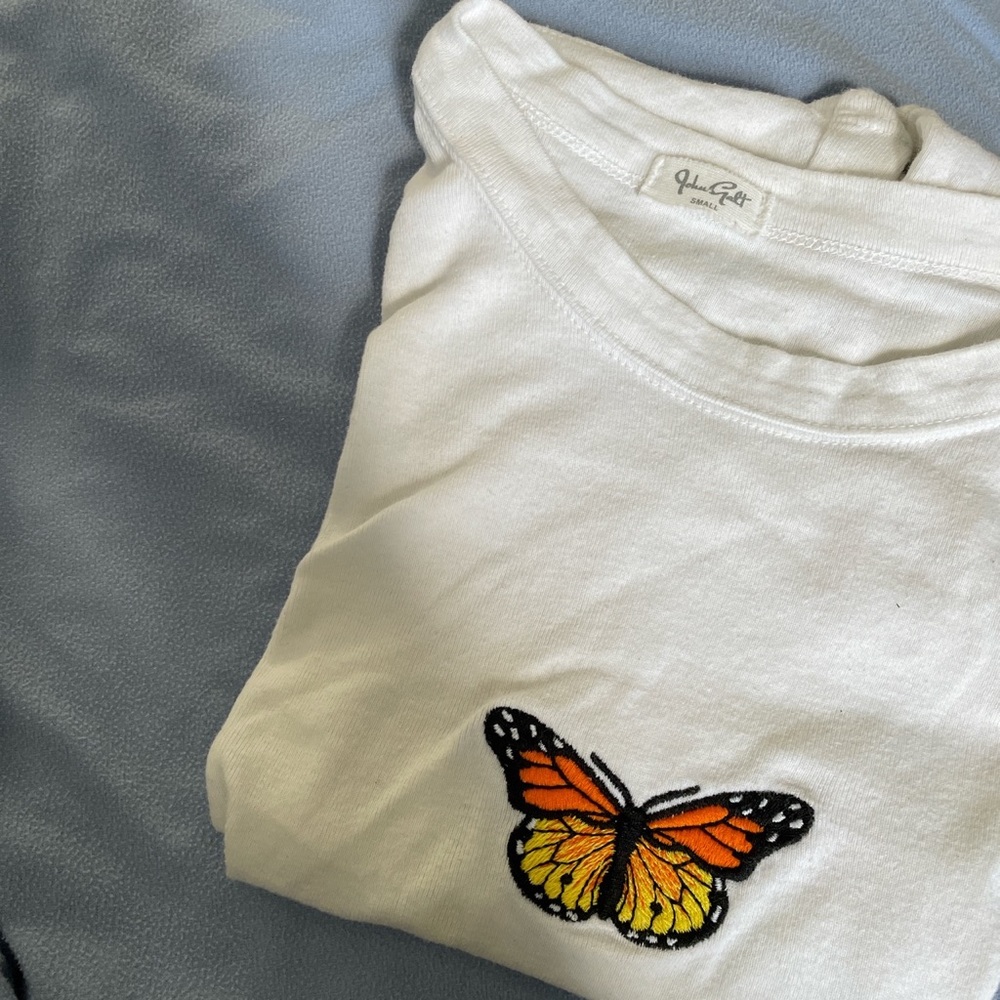 Brandy Melville baby butterfly tee